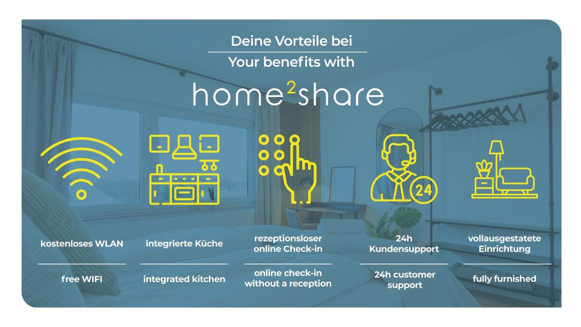 Hochwertige Studios Fuer Monteure I Home2Share Stemshorn Exteriör bild